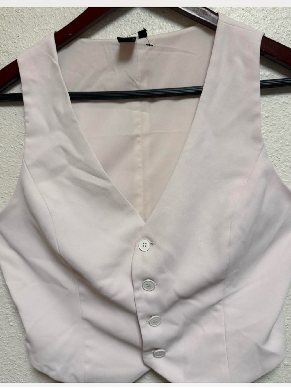 Windsor Soft Blush Sleeveless Button Vest